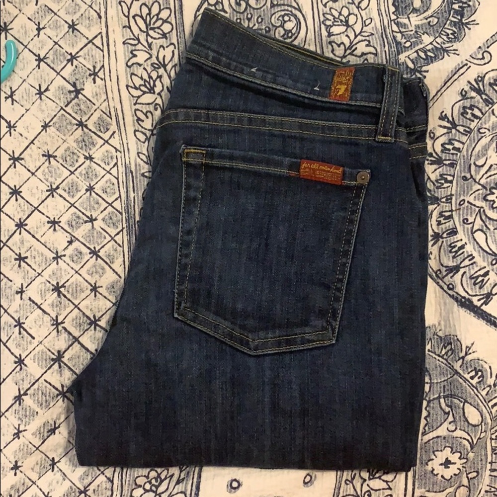 7 for all mankind crop jeans